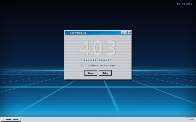 403 error page