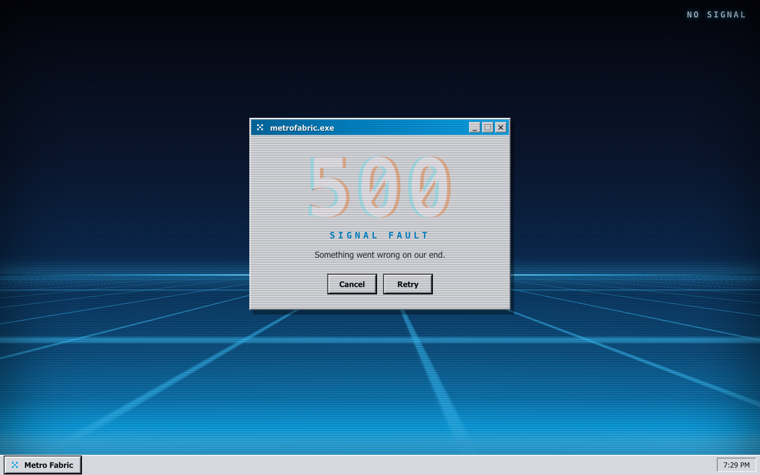 500 error page