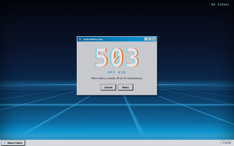 503 error page